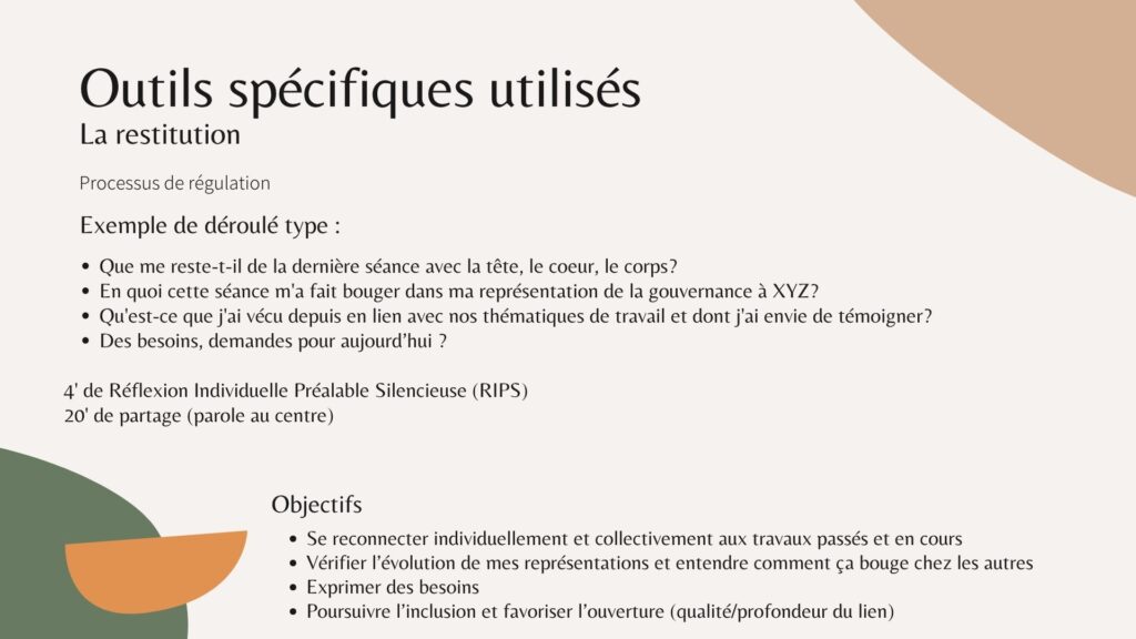 Accompagnement Terre & humanise - Gouvernance Intégrative 10