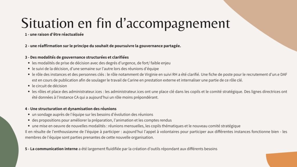 Accompagnement Terre & humanise - Gouvernance Intégrative 4